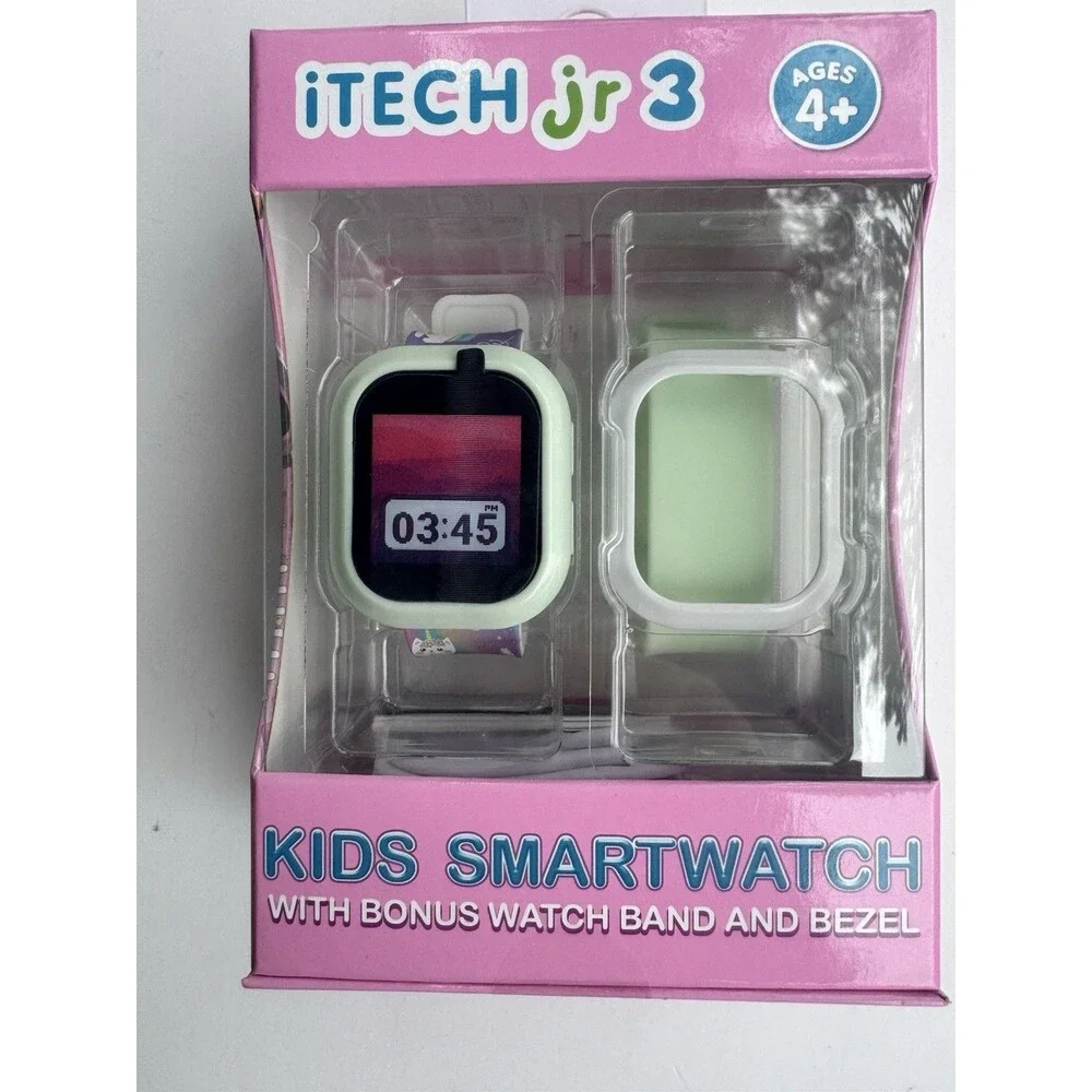 iTech Jr 3 Kids Smartwatch Touch Screen Bonus Band Unicorn Pink New